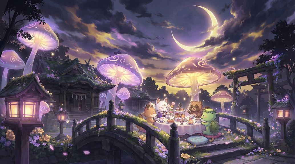 黄色仓库生活动漫-妖怪茶会